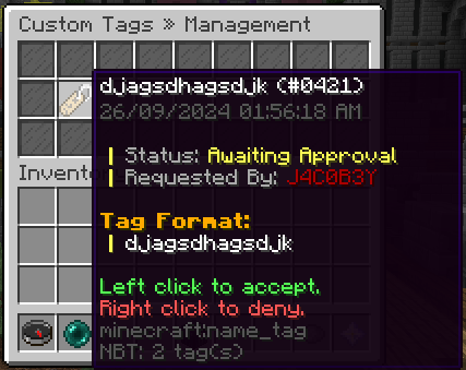 Custom Tags Admin Menu